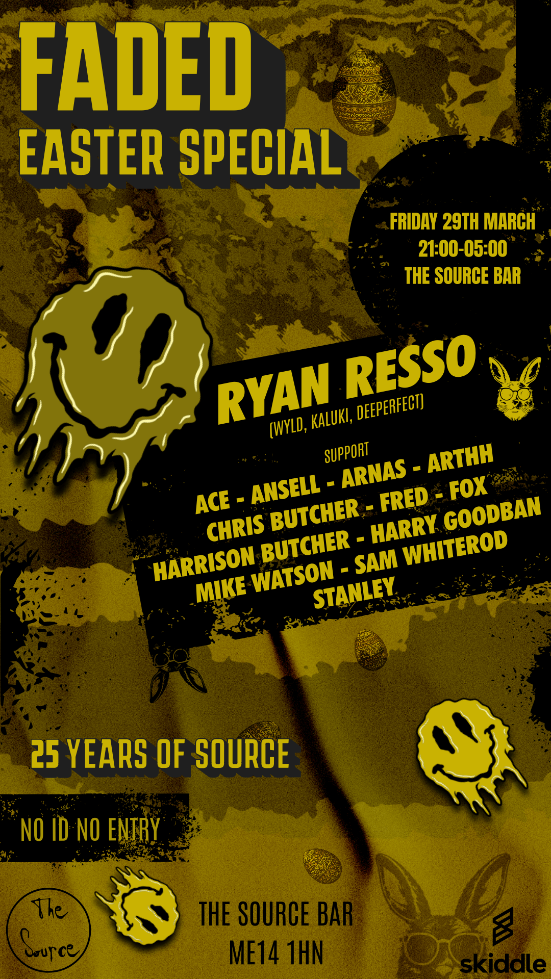 Faded Celebrates 25 Years of Source The Source Bar